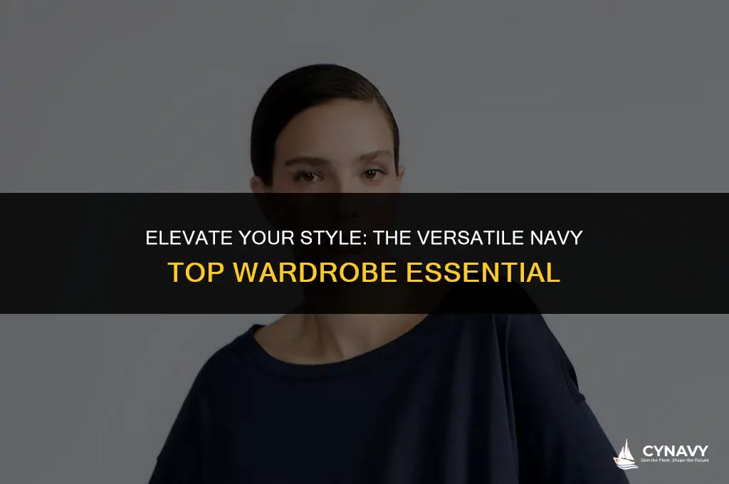 how to wear navy top