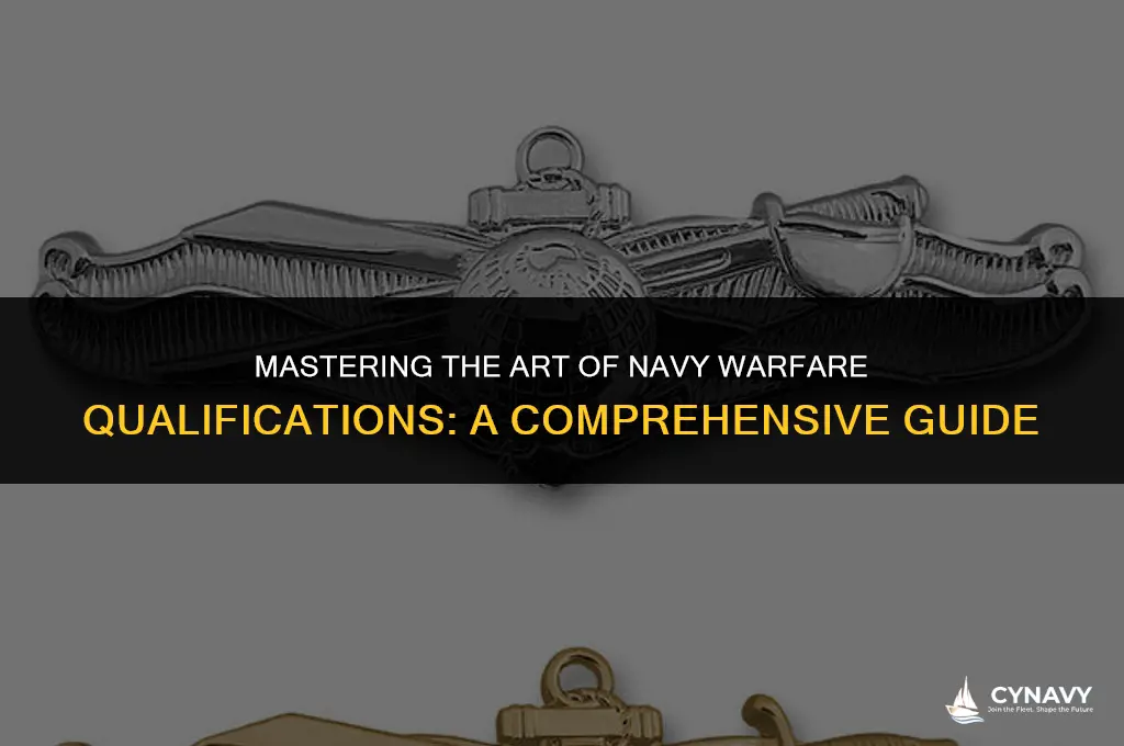 how to wear navy warfare qualifications