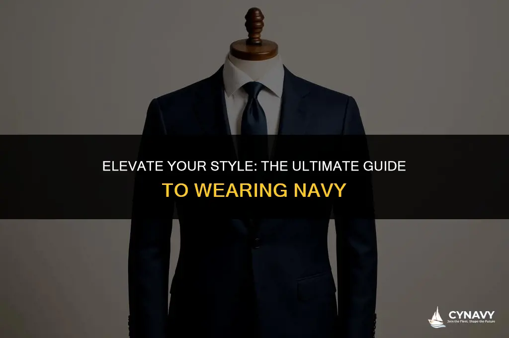 how to wear navy