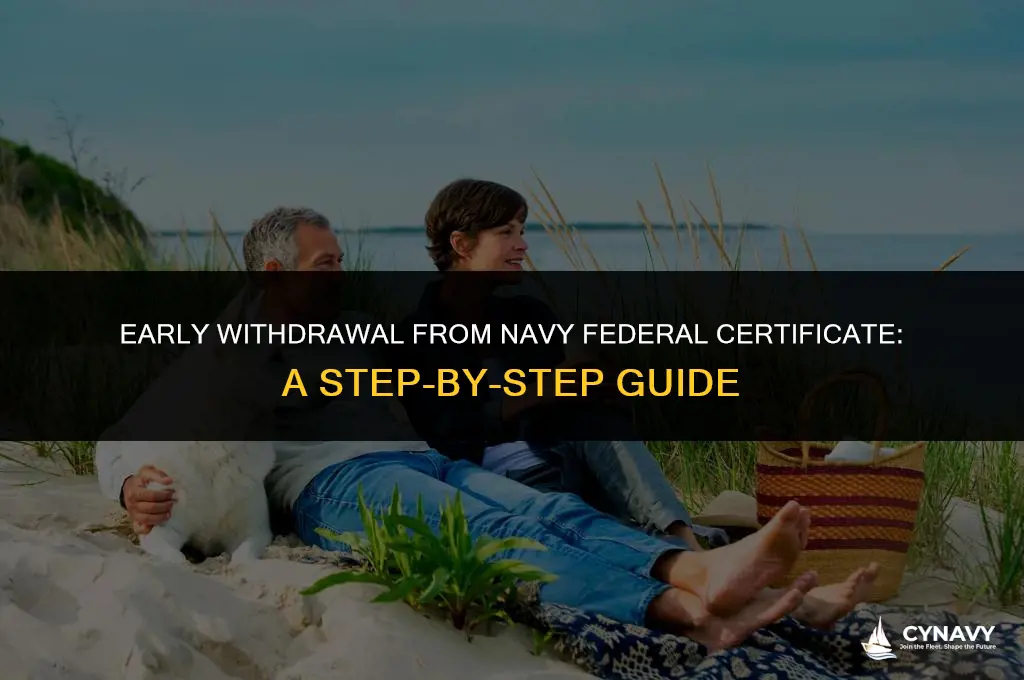 how to withdraw money from navy federal certificate early