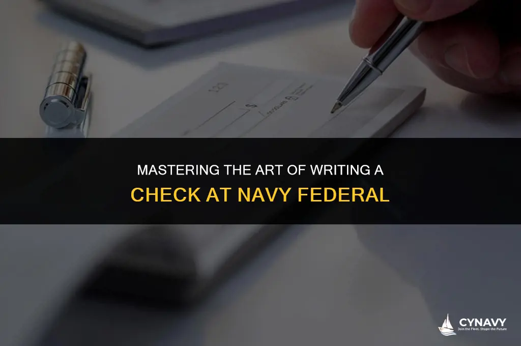 how to write a check navy federal