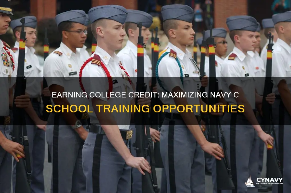 how top get college credit for navy c school
