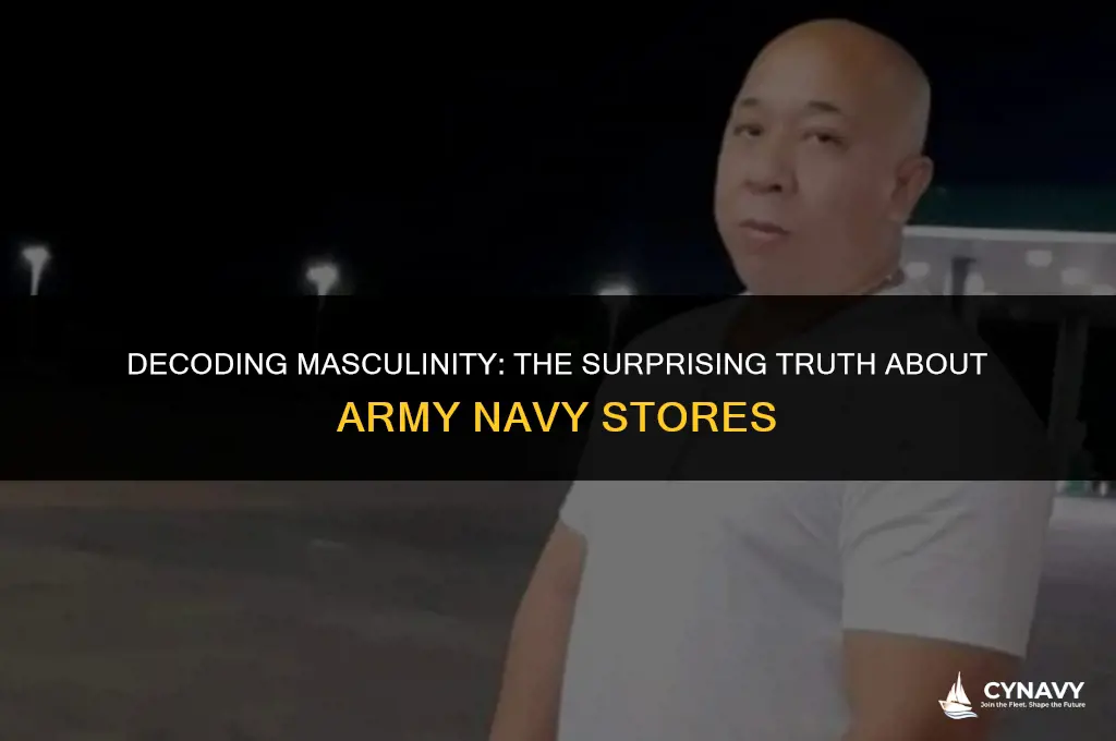 is an army navy store masculine