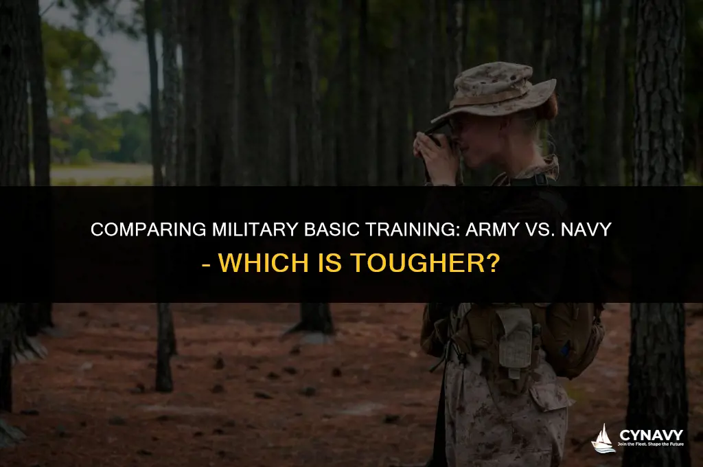 is army basic harder than navy
