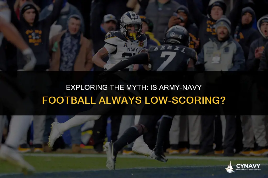 is army navy always low scoring