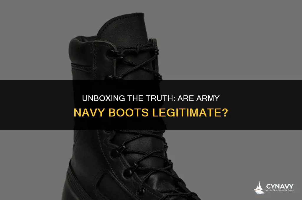 is army navy boots legit