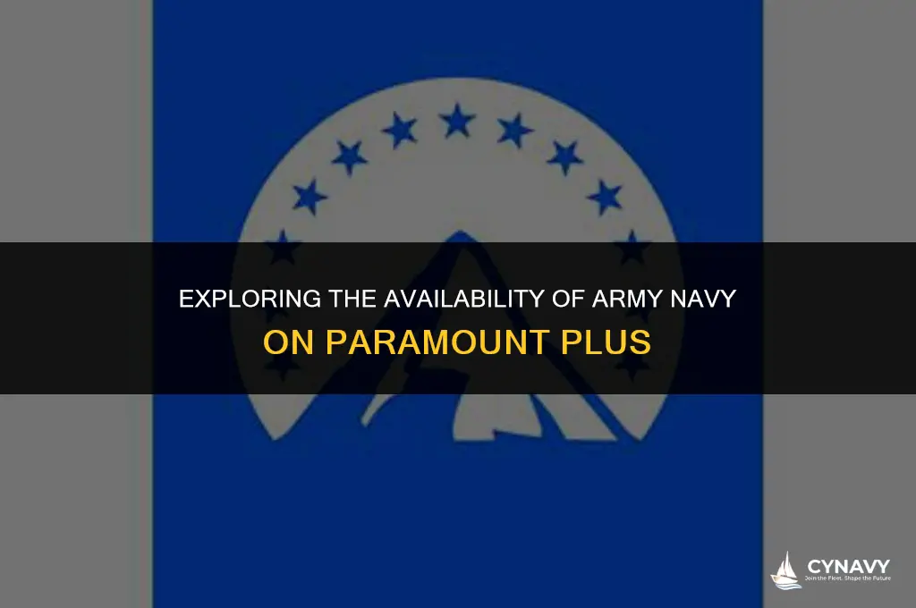 is army navy on paramount plus