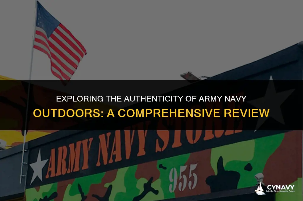 is army navy outdoors legit
