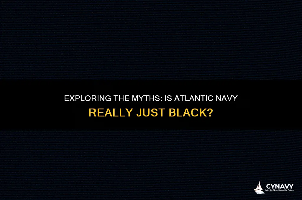 is atlantic navy color black