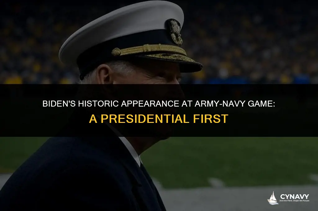 is biden at army navy