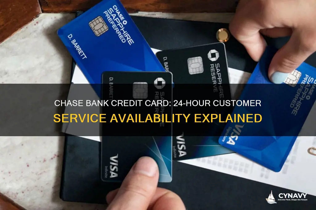 is chase bank 24 hour customer service credit card