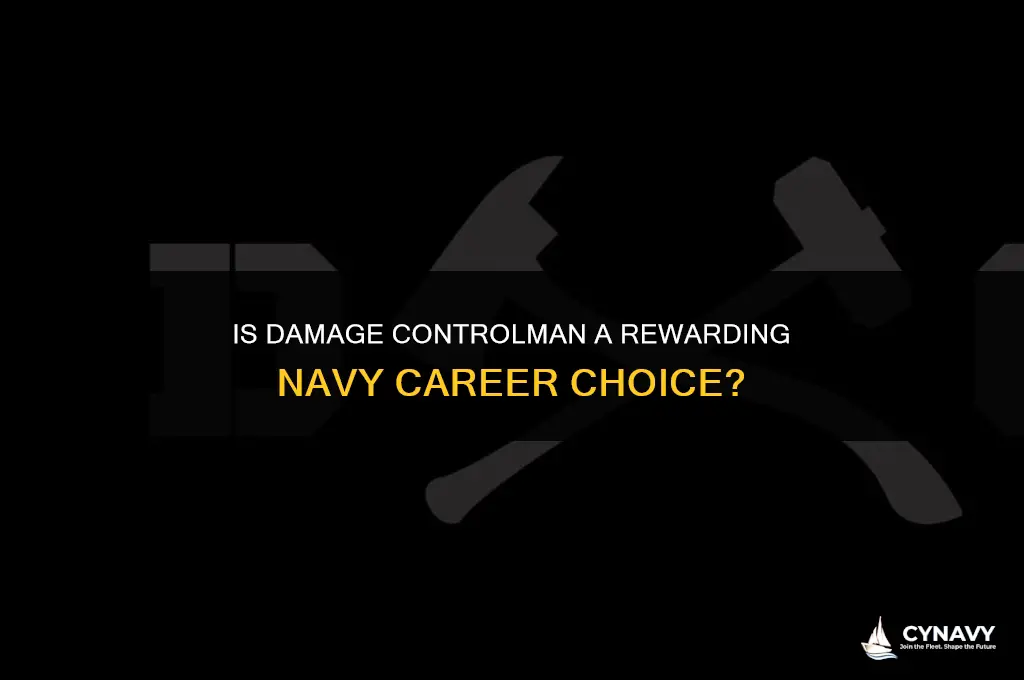is damage controlman a good job in the navy