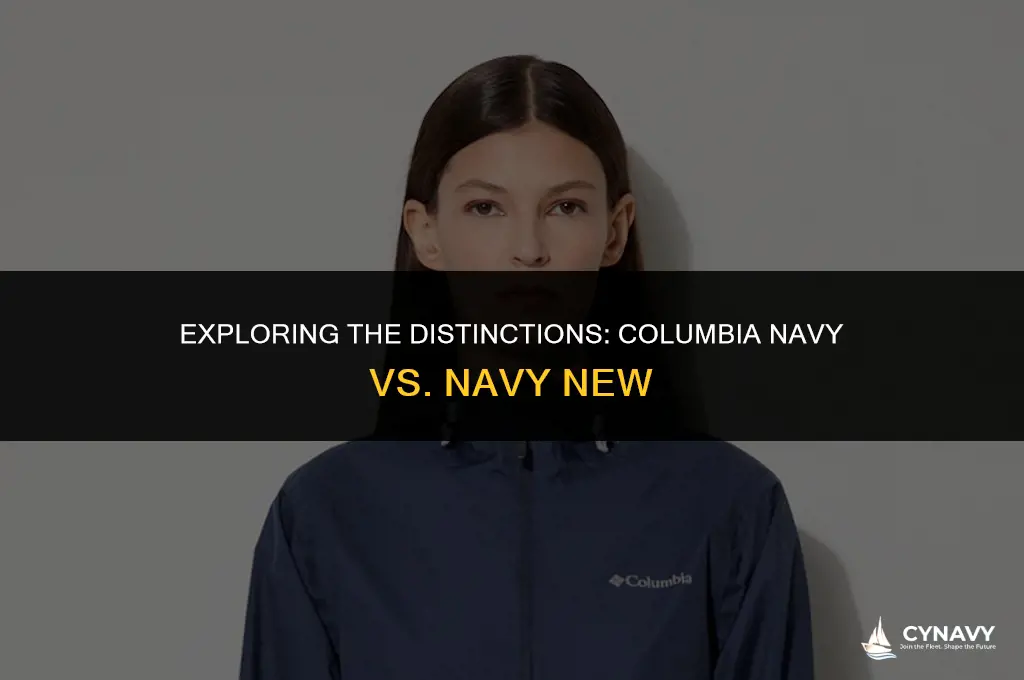 is difference color columbia navy and navy new