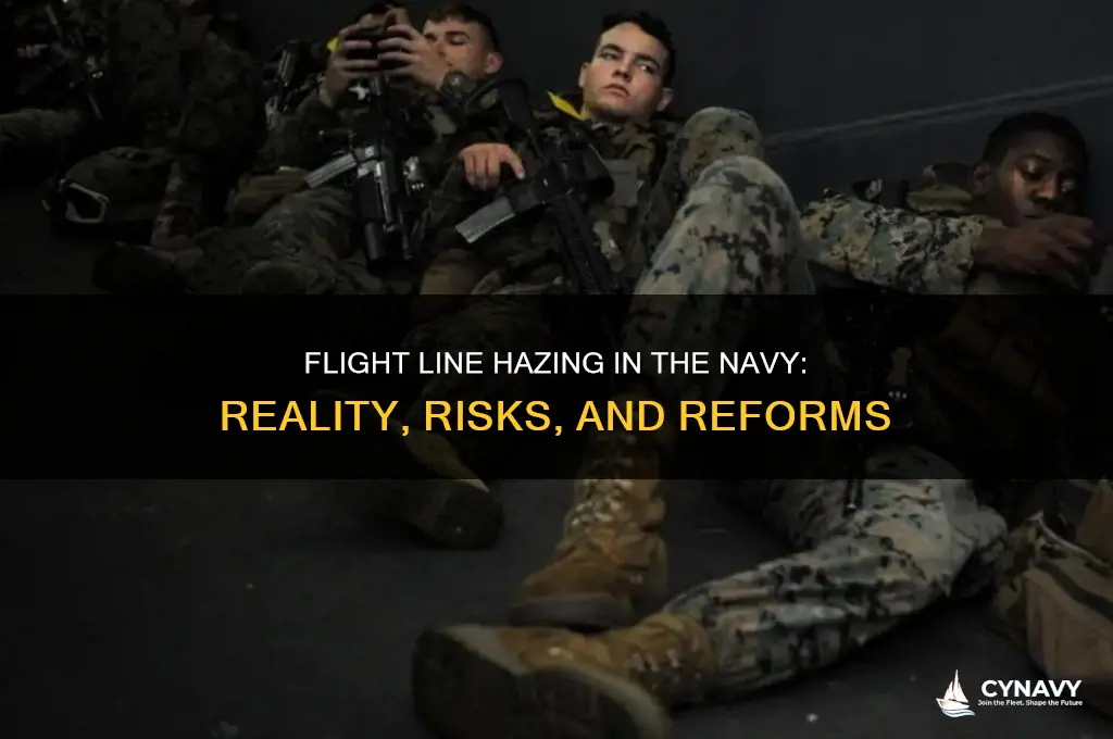 is getting flight line hazing in the navy