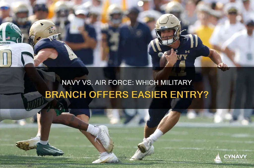 is it easier to get into the navy or airforce