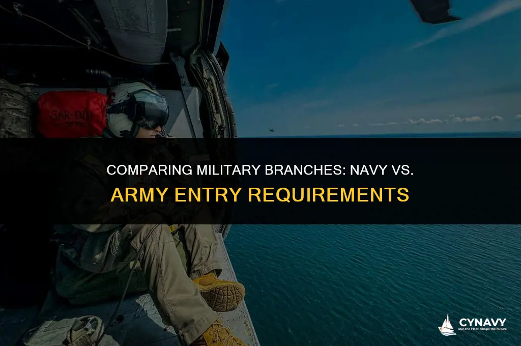 is it easier to get into the navy or army