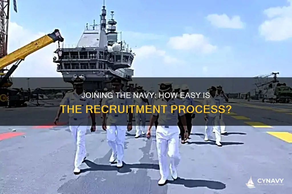 is it easy to get in the navy