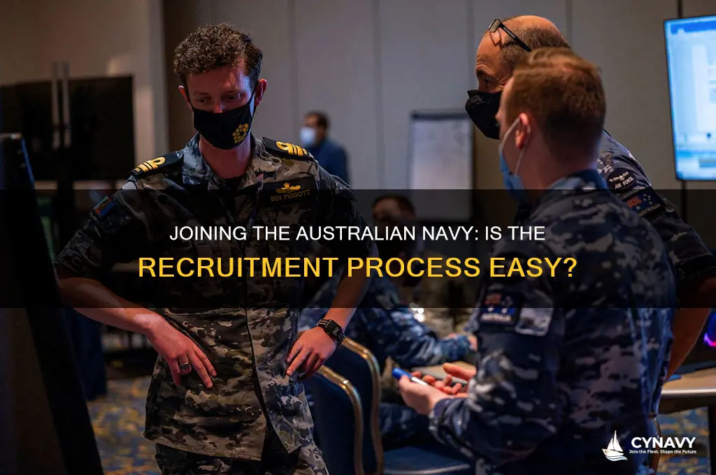 is it easy to get into the australian navy