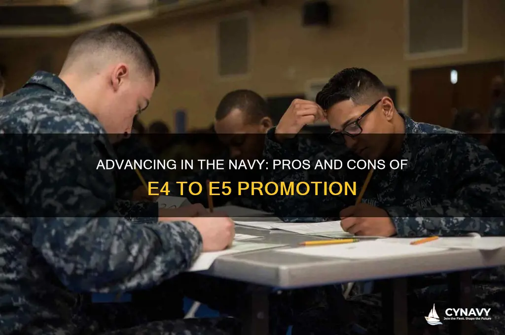is it good to get promoted navy e4 e5