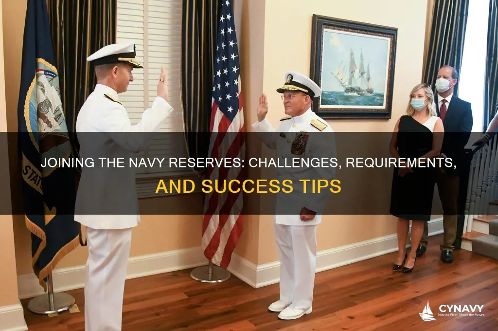is it hard to get into navy reserves