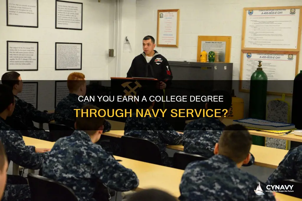 is it possible to get a dregee from the navy