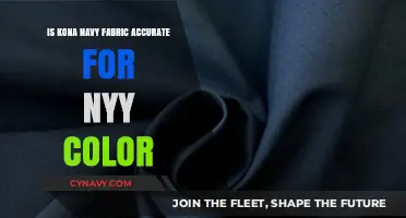 Exploring the Accuracy of Kona Navy Fabric for NYY Color Representation