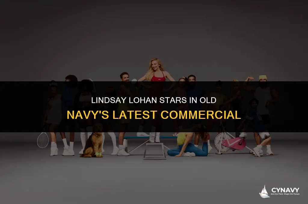 is lindsay lohan in the new old navy commercial
