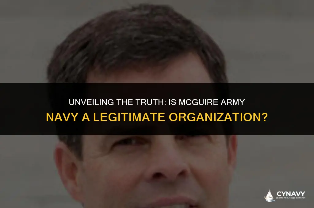 is mcguire army navy legit