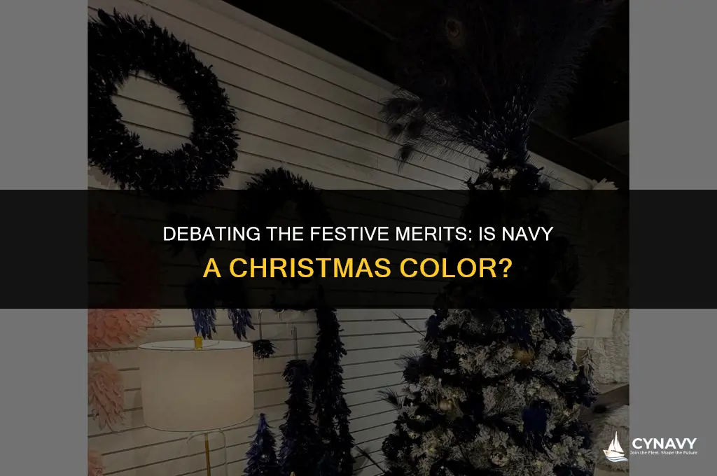 is navy a christmas color