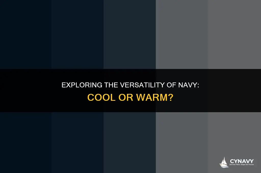 is navy a cool or warm color