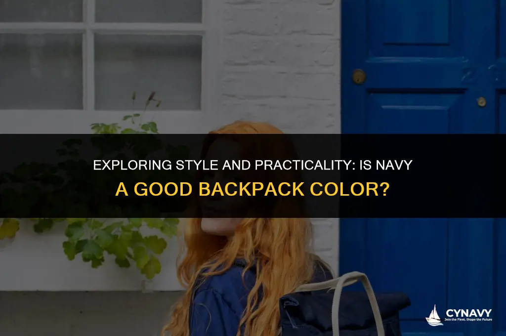 is navy a good backpack color