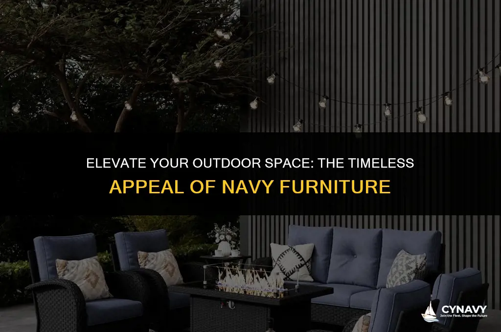 is navy a good color for outdoor furniture