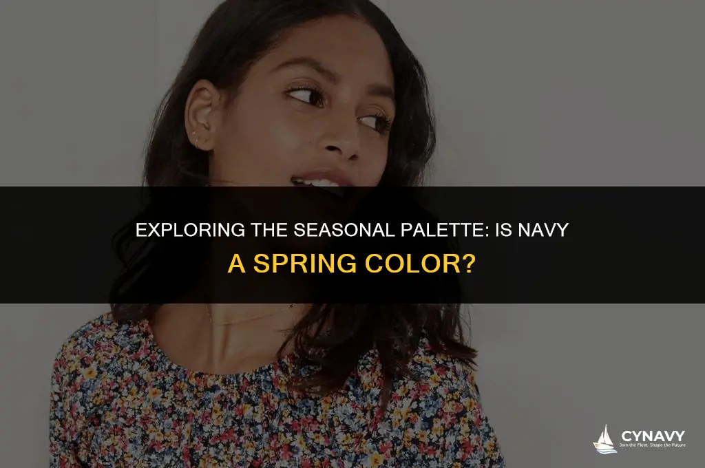 is navy a spring color