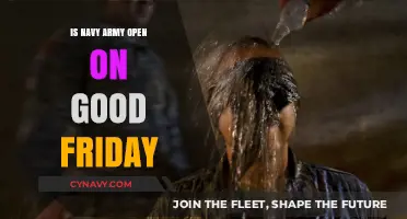 Good Friday Observance: Navy and Army Service Schedule