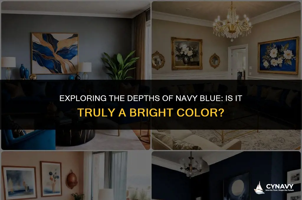 is navy blue a bright color