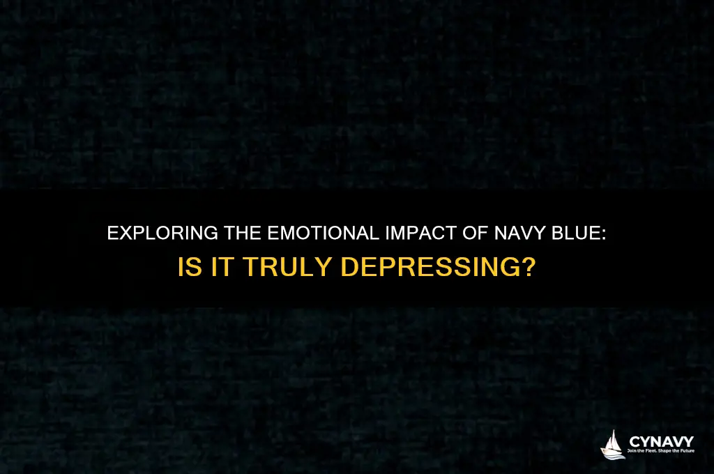 is navy blue a depressing color