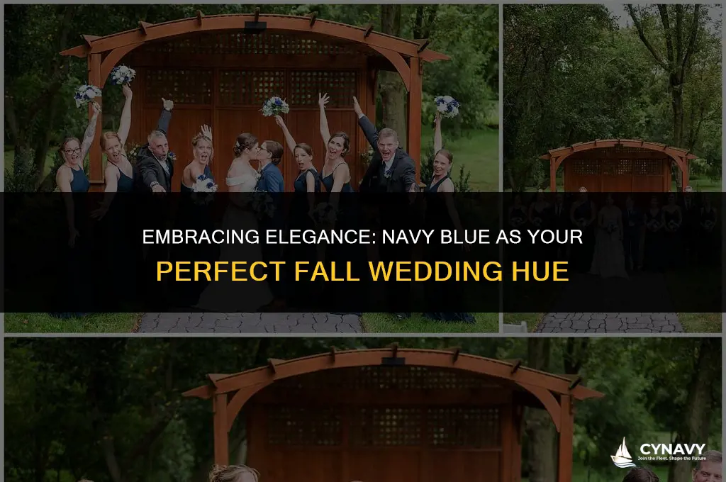 is navy blue a fall wedding color