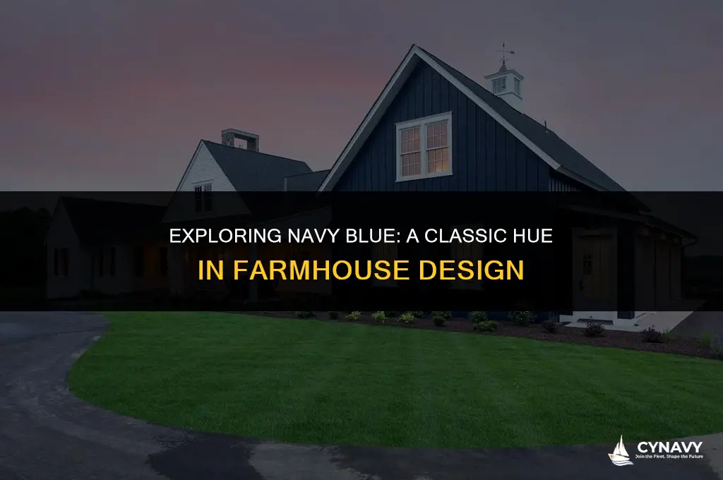 is navy blue a farmhouse color