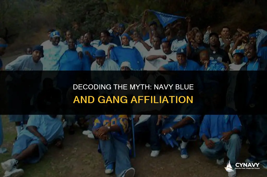 is navy blue a gang color
