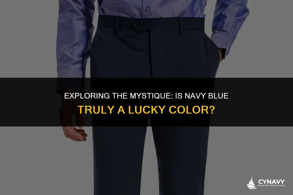 is navy blue a lucky color