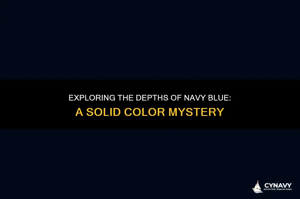 is navy blue a solid color