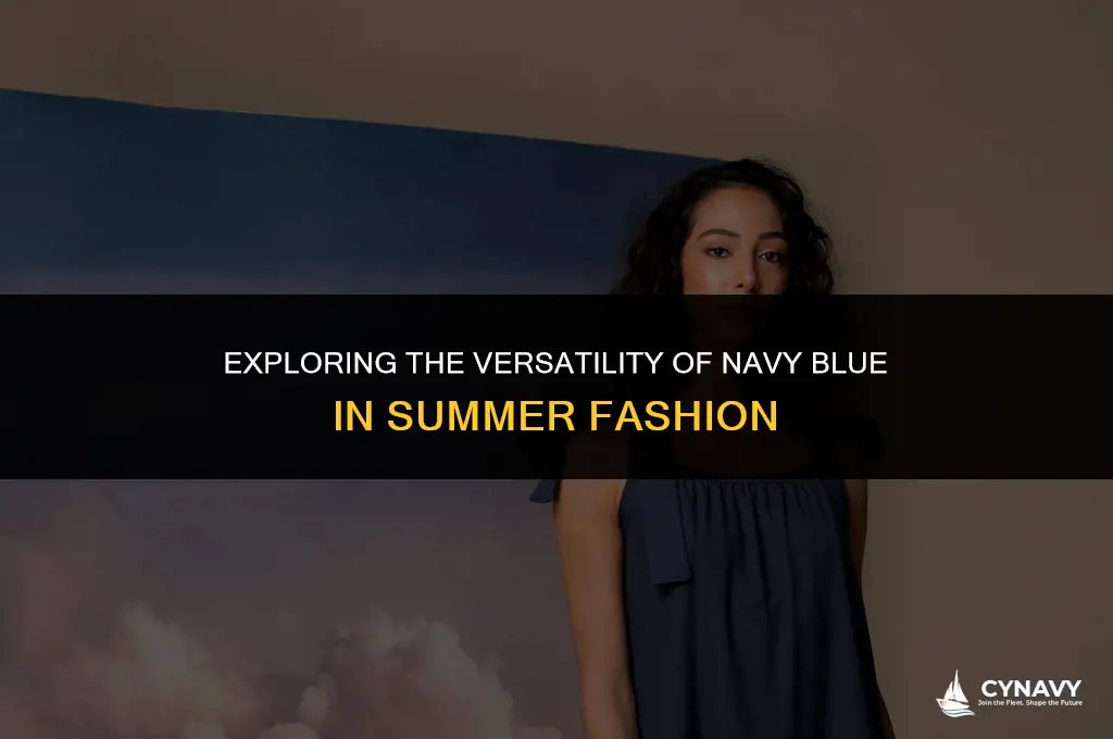 is navy blue a summer color