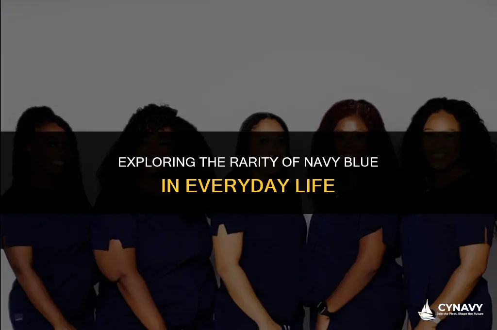 is navy blue a uncommen color