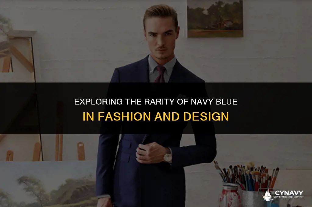 is navy blue a uncommon color