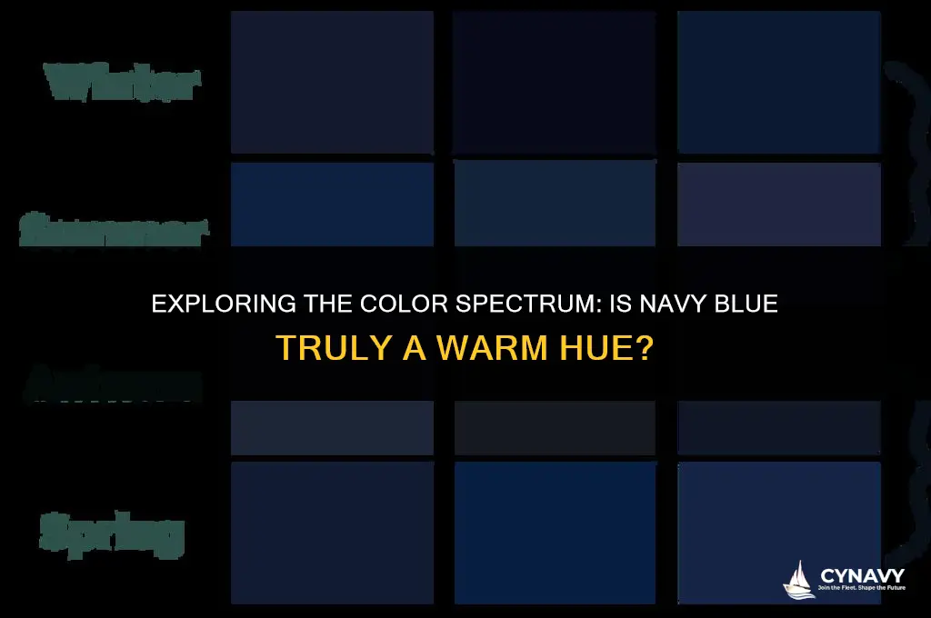 is navy blue a warm color