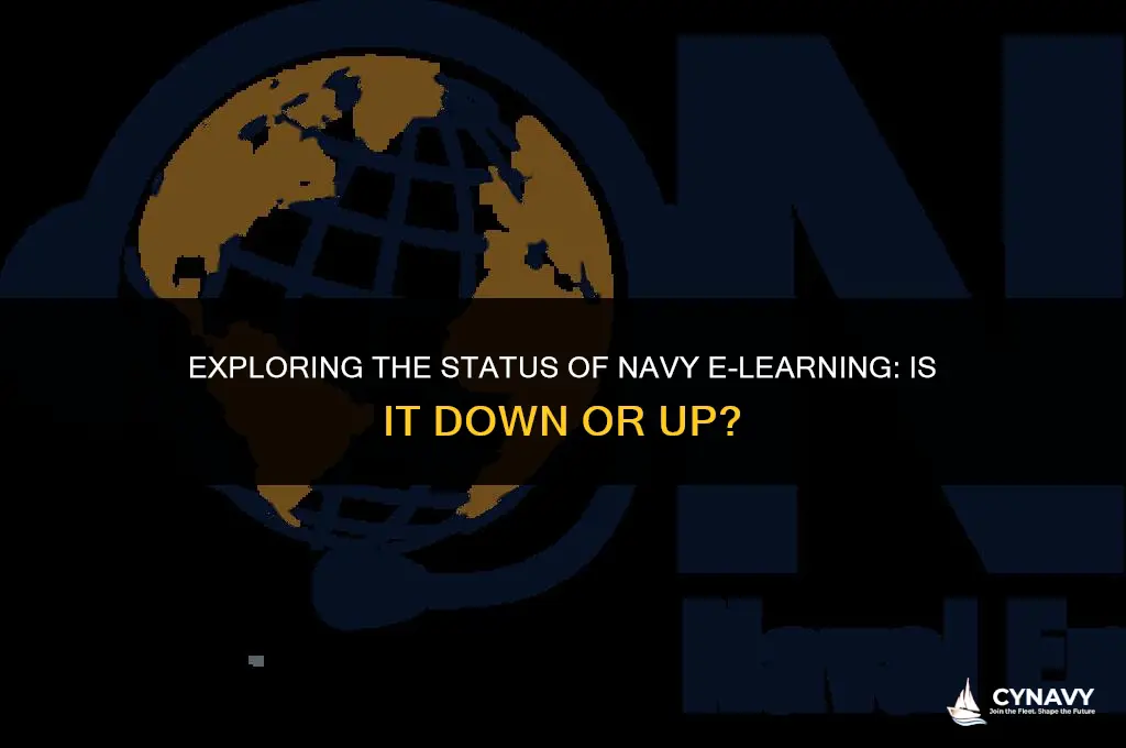 is navy e learning down