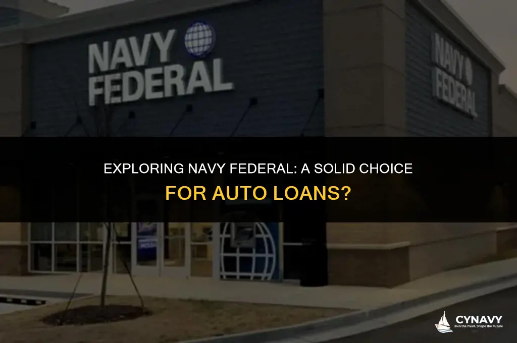is navy federal a good bank for auto loans