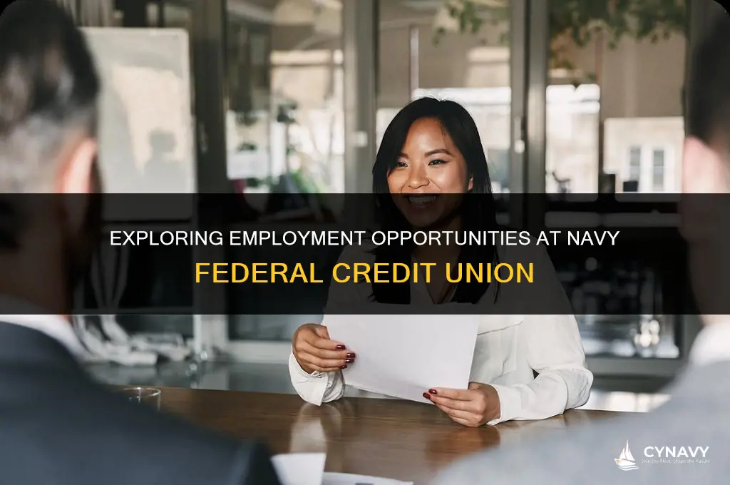 is navy federal credit union a federal job