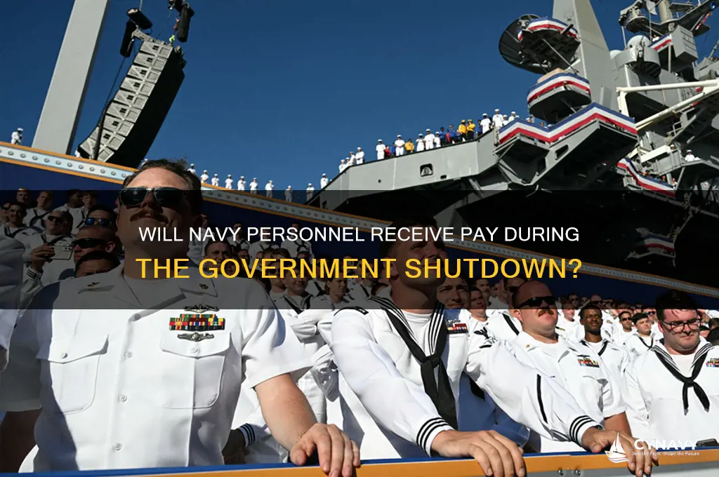 is navy getting paid during shutdown