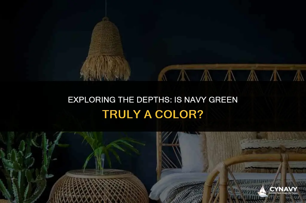 is navy green a color